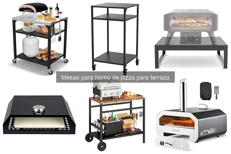 Mejores mesas para horno de pizza en terrazas pequeñas