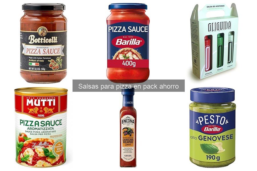 Mejores packs de salsas para pizza al mejor precio