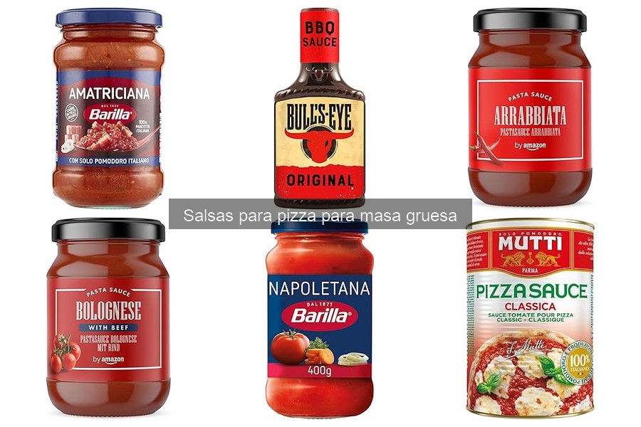 Mejores salsas para combinar con masa gruesa de pizza
