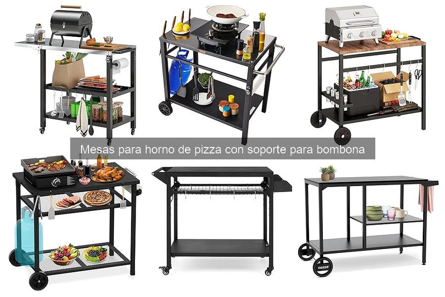 Mesa para horno de pizza con soporte para bombona: ¿qué es?