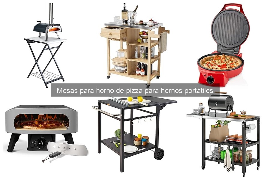 Mesas ideales para hornos de pizza portátiles: características clave