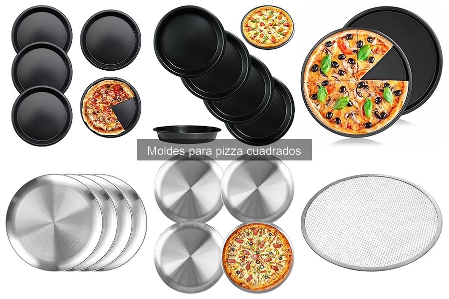 Moldes Cuadrados para Pizza: Ideales para Horno de Leña