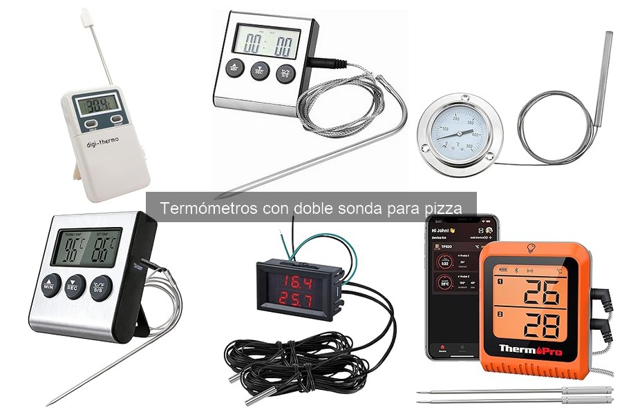 Opiniones sobre termómetros de doble sonda para pizza