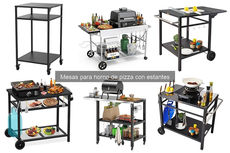 Precio promedio de mesas para horno de pizza con estantes