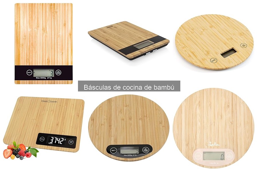 Precios de básculas de cocina de bambú en tiendas online