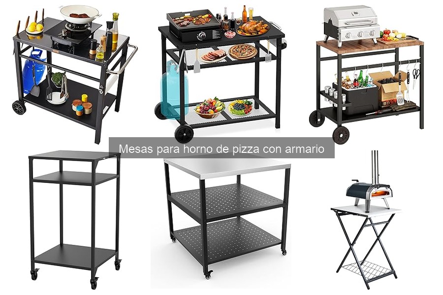 Precios de mesas para horno de pizza con armario en 2023