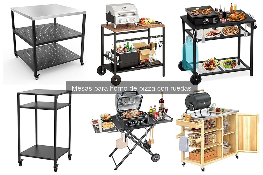 Precios de Mesas para Horno de Pizza con Ruedas