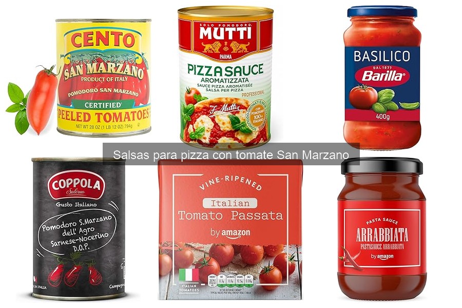 Precios de salsas de tomate San Marzano en el mercado