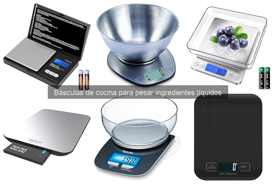 Problemas comunes al usar básculas de cocina para líquidos