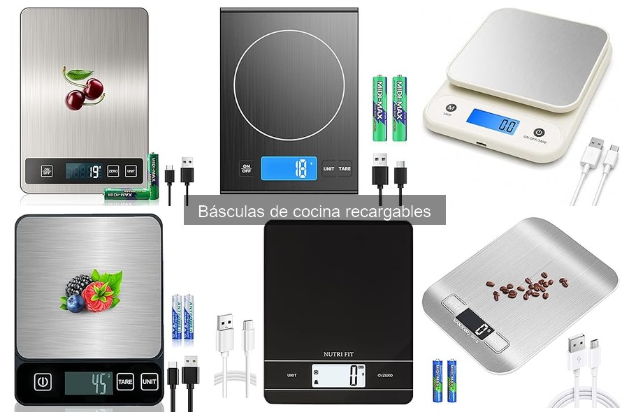Problemas comunes y soluciones para básculas de cocina recargables