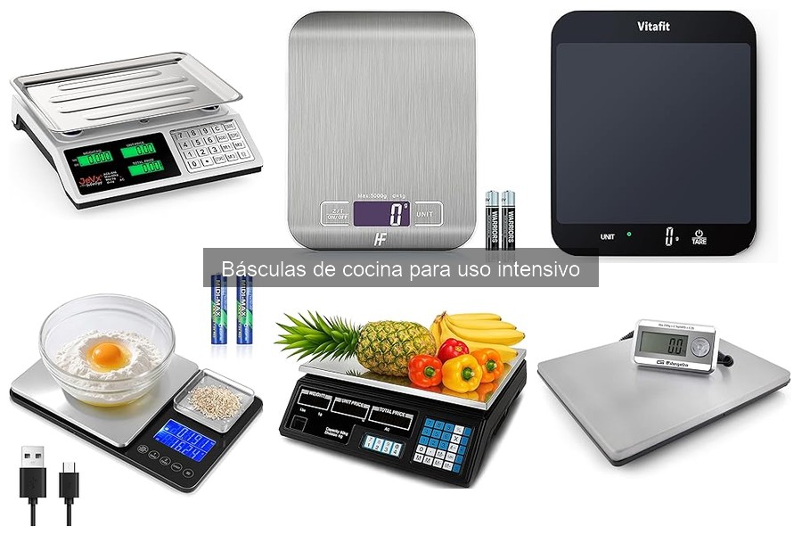 ¿Qué buscar en una báscula de cocina para uso intensivo?