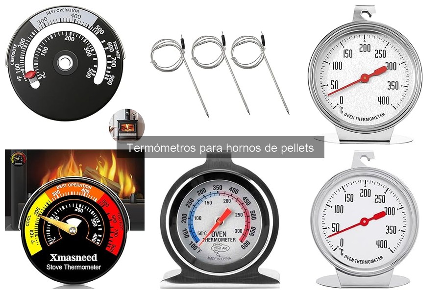 ¿Qué es un termómetro para hornos de pellets?