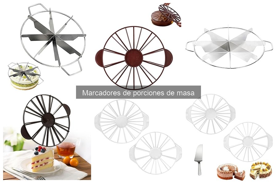 ¿Qué son los marcadores de porciones de masa para pizza?