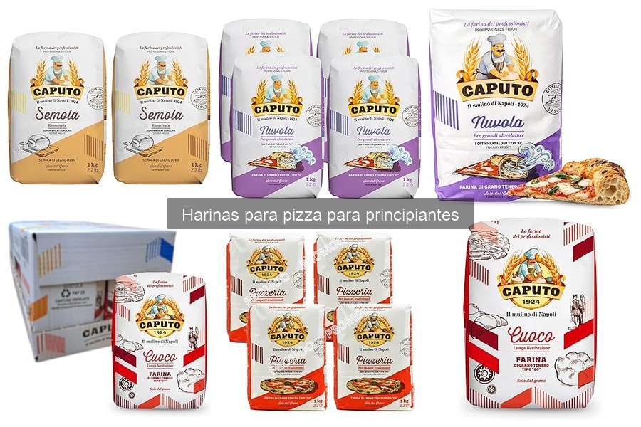 Recetas de masa de pizza con diferentes tipos de harina