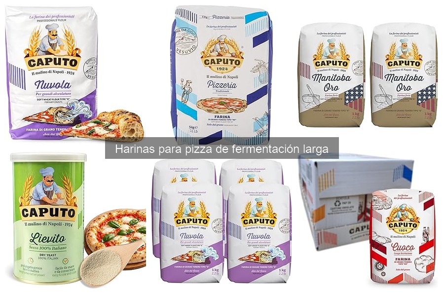 Recetas de masa de pizza con harina de fermentación larga