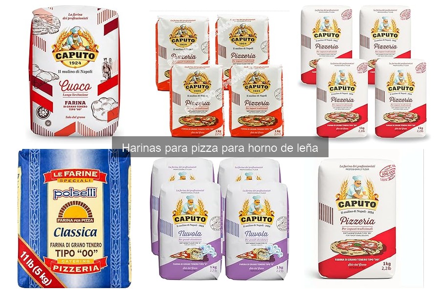Recetas de masa de pizza con harinas específicas para horno de leña