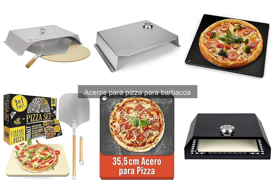 Recetas deliciosas con acero para pizza en la barbacoa