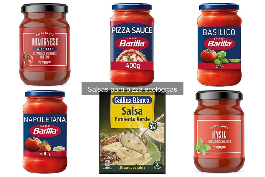 Recetas deliciosas con salsas para pizza ecológicas