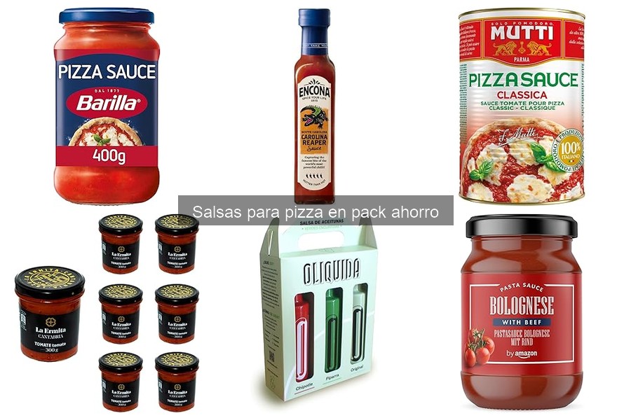 Recetas deliciosas con salsas para pizza en pack ahorro