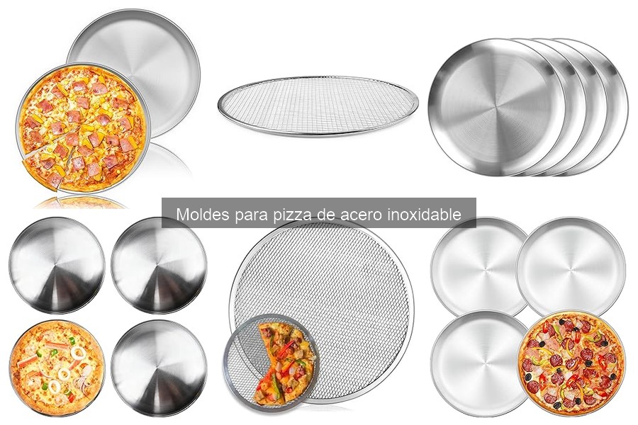 Recetas deliciosas para moldes de pizza de acero inoxidable