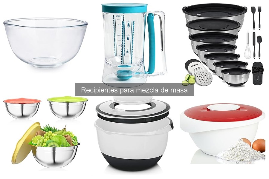 Recipientes para mezcla de masa recomendados para panadería profesional