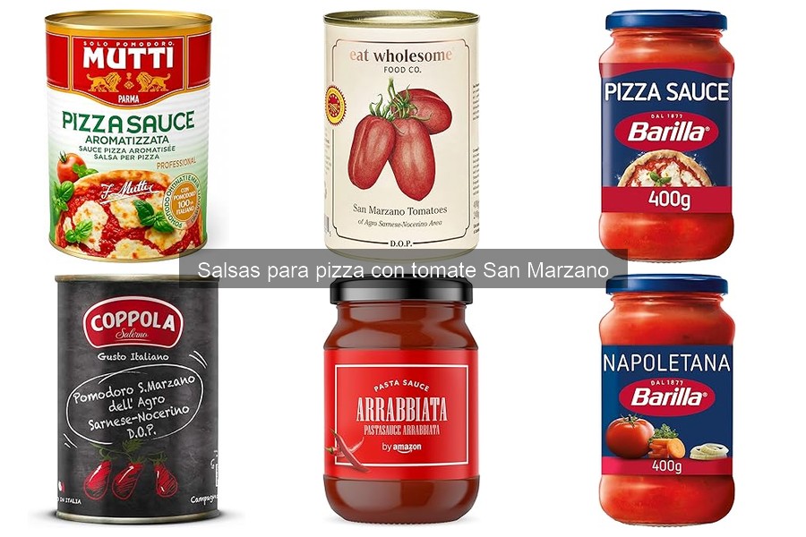 Salsas de tomate San Marzano: ingredientes y composición
