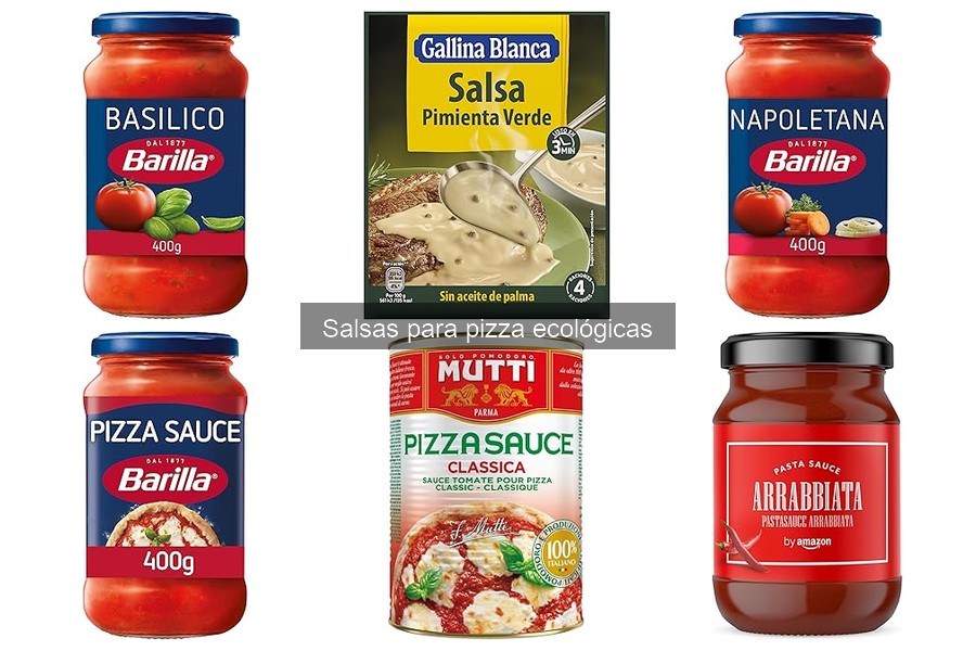 Salsas para pizza ecológicas ideales en dietas veganas