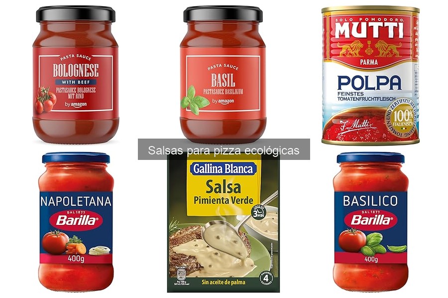 Salsas para pizza ecológicas sin alérgenos: opciones saludables