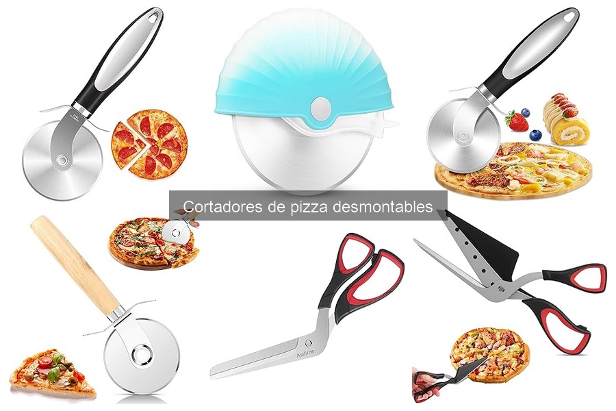 Seguridad de cortadores de pizza desmontables para niños