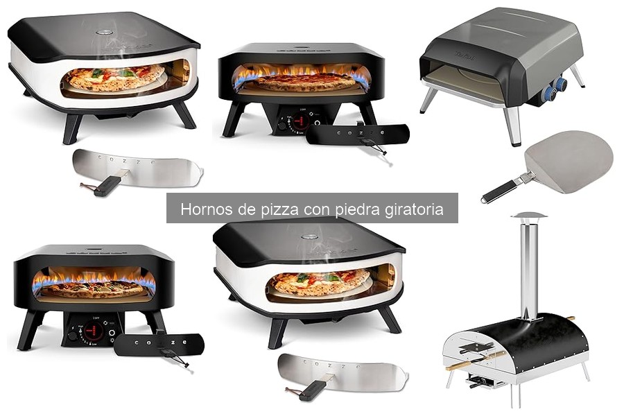 ¿Son ideales los hornos de pizza con piedra giratoria para exteriores?