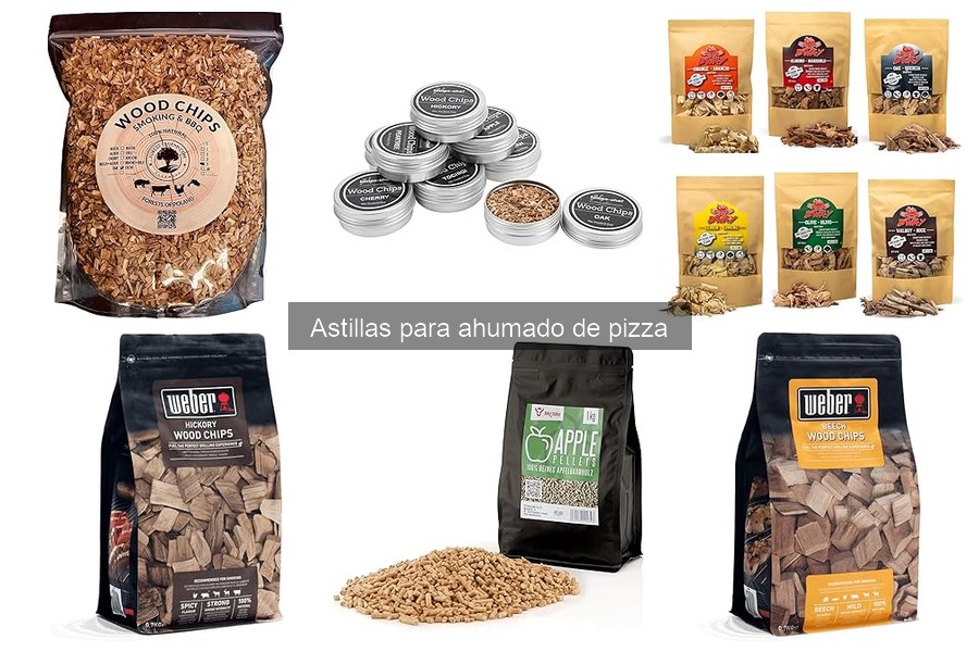 Tipos de astillas para ahumado de pizza y sus características