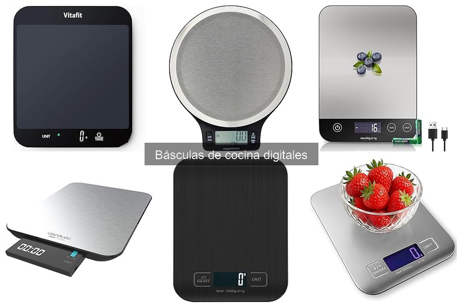 Tipos de básculas de cocina digitales y sus ventajas