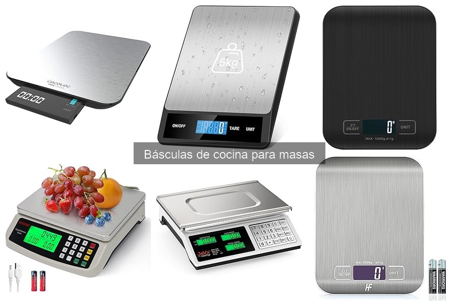 Tipos de Básculas de Cocina: Encuentra la Ideal para Masas
