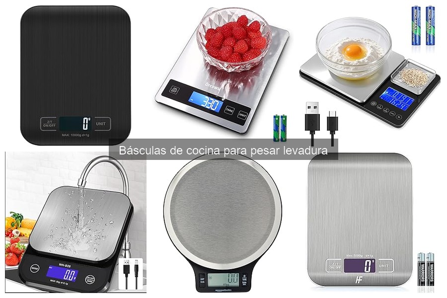 Tipos de Básculas de Cocina para Pesar Levadura