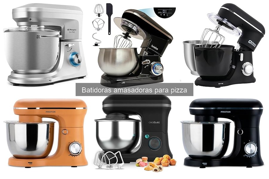 Tipos de batidoras amasadoras para pizza: características y usos