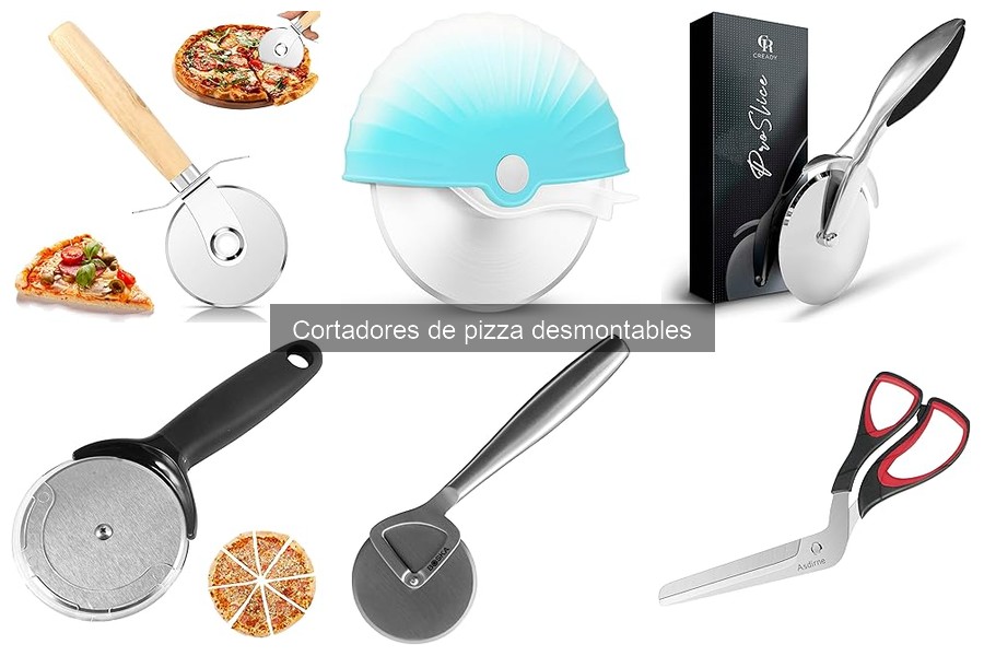 Tipos de cortadores de pizza desmontables y sus ventajas