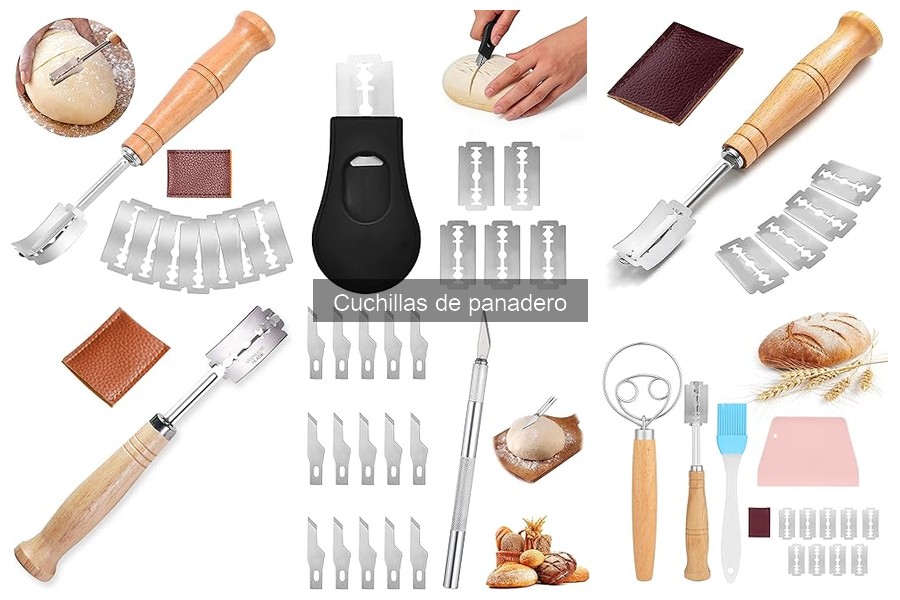 Tipos de cuchillas de panadero y sus usos específicos