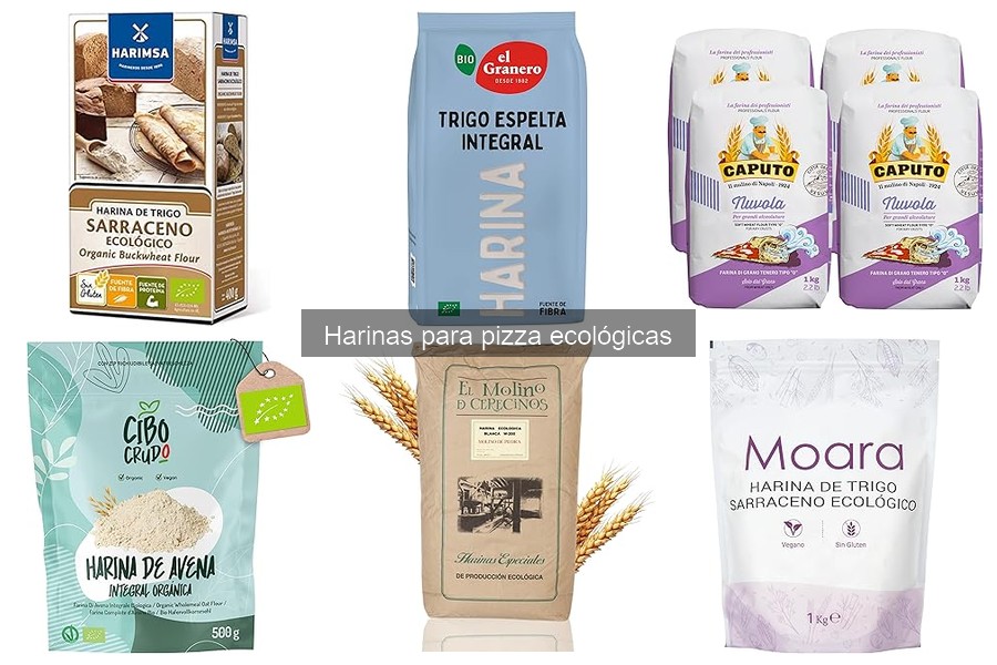 Tipos de harinas ecológicas para pizza y sus usos