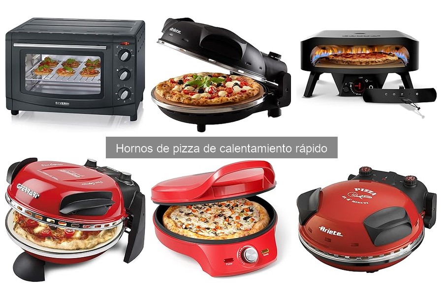 Tipos de hornos de pizza de calentamiento rápido