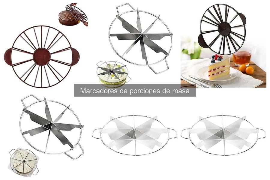 Tipos de marcadores de porciones de masa para pizza