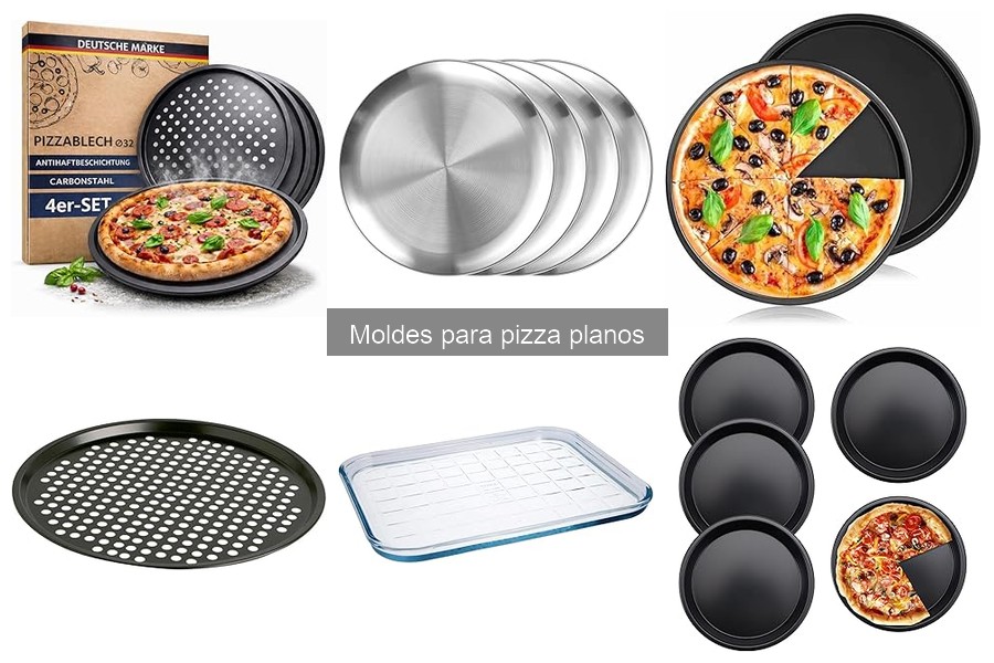 Tipos de moldes para pizza planos y sus usos esenciales