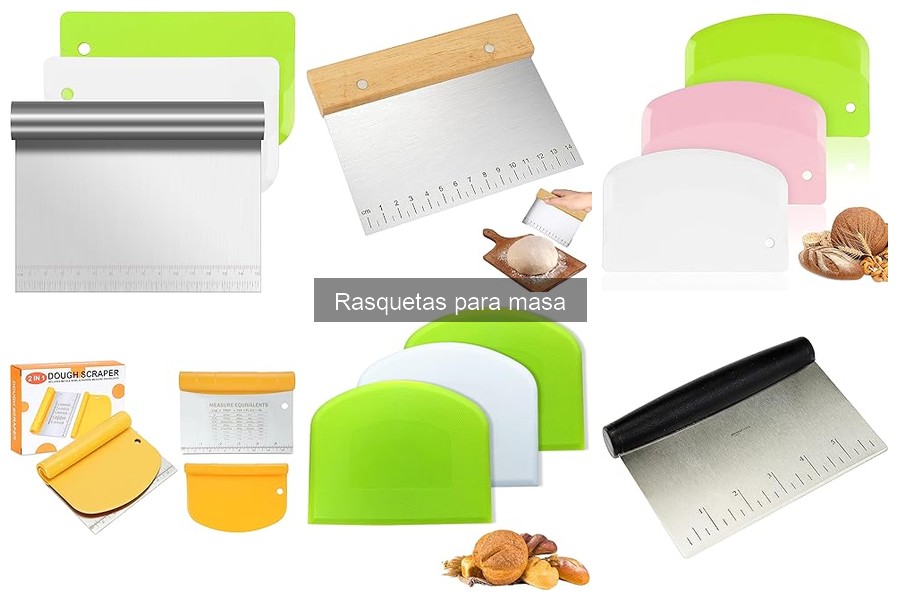 Tipos de rasquetas para masa: guía de herramientas imprescindibles