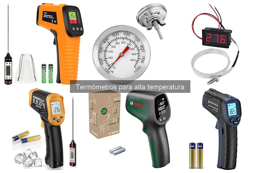 Tipos de termómetros para alta temperatura en cocina
