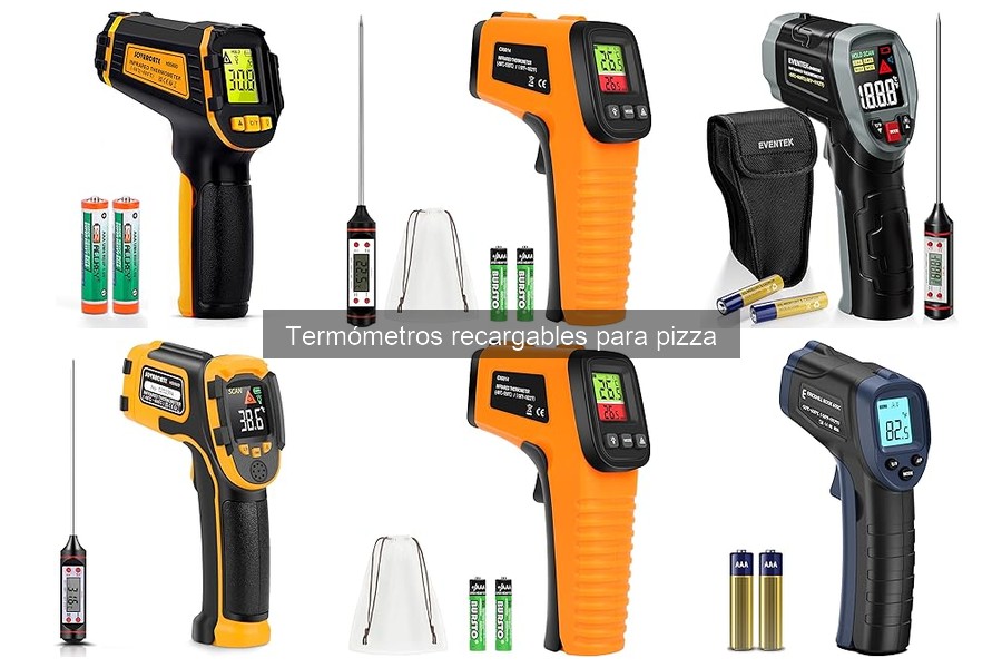 Tipos de termómetros recargables para pizza: guía esencial