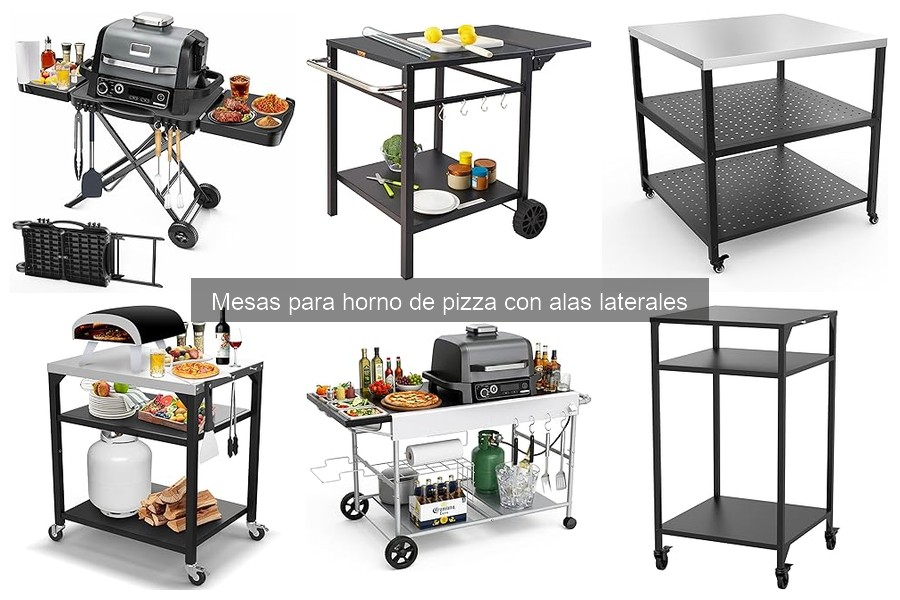 Ventajas de las mesas para horno de pizza con alas laterales