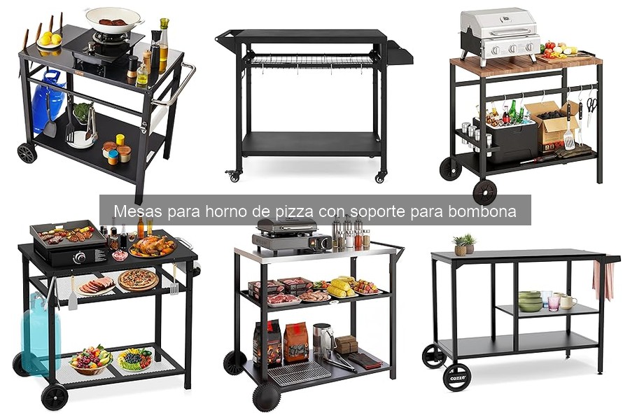 Ventajas de las mesas para horno de pizza con soporte para bombona