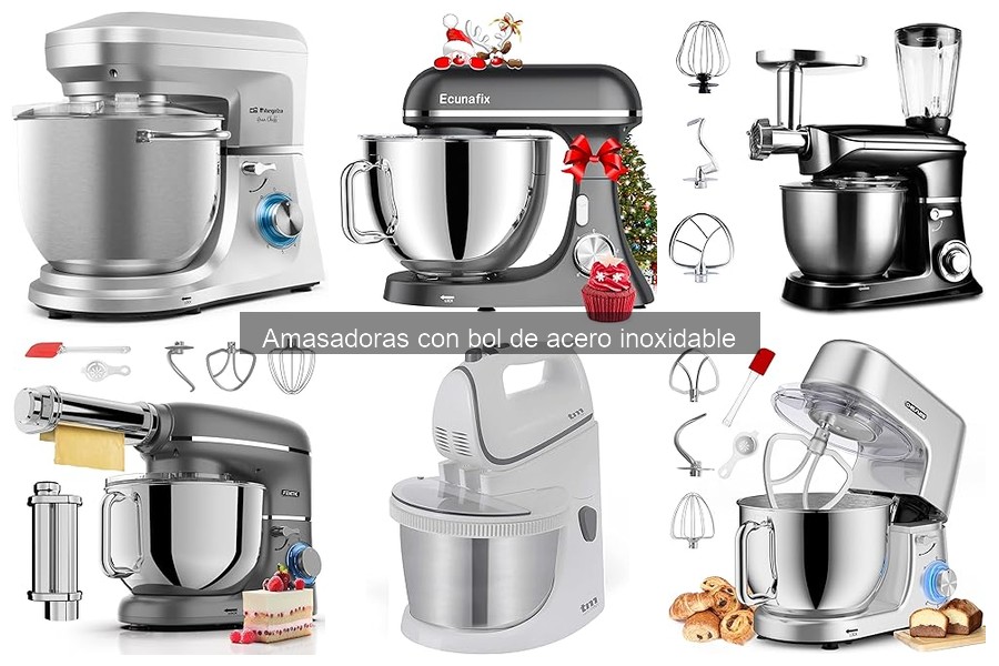Ventajas y desventajas de las amasadoras con bol de acero inoxidable
